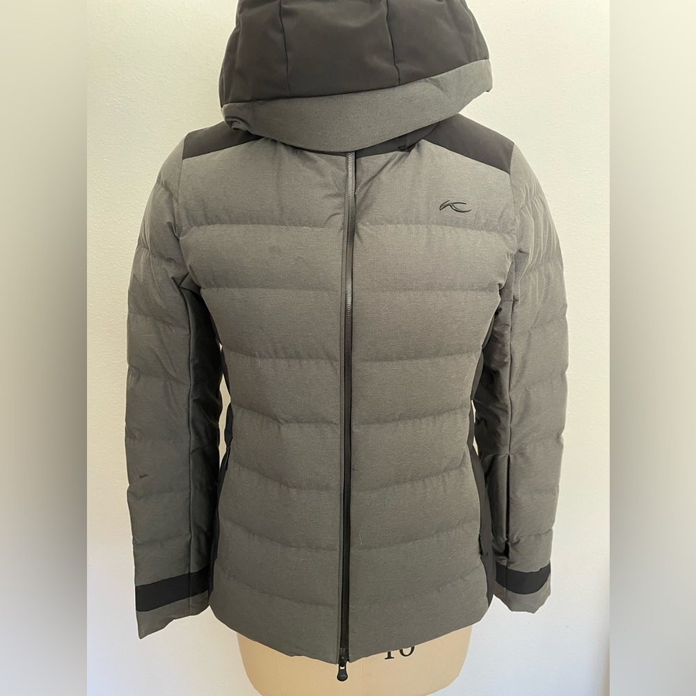 KJUS Women's Down Gray Puffer Ski Jacket